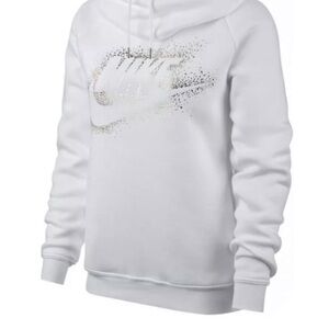 Women’s Nike Fleece Sweatshirt Nike Sportswear® Metallic silver GFX size Large
